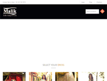 Tablet Screenshot of maliksilk.com